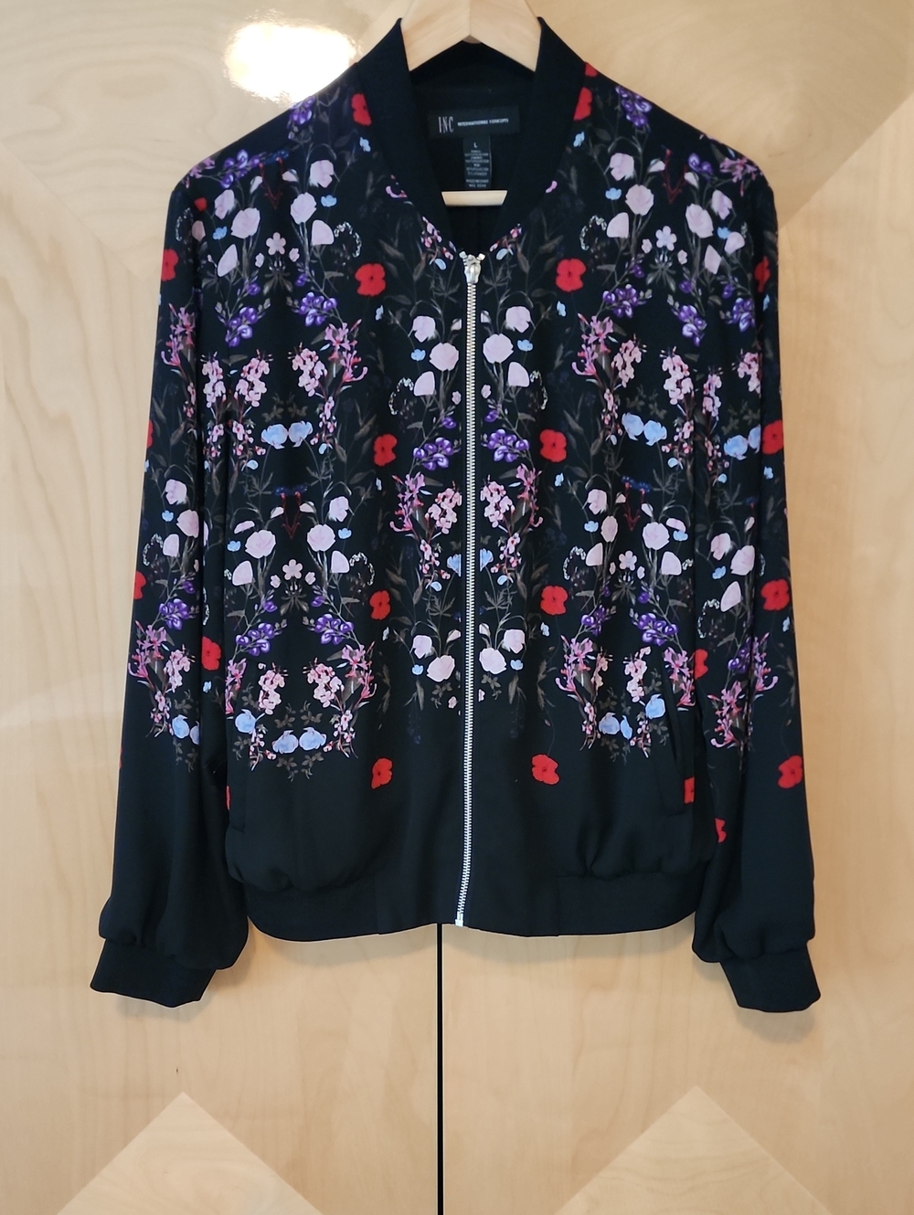 INC International Concepts Bomber Jacket Size L